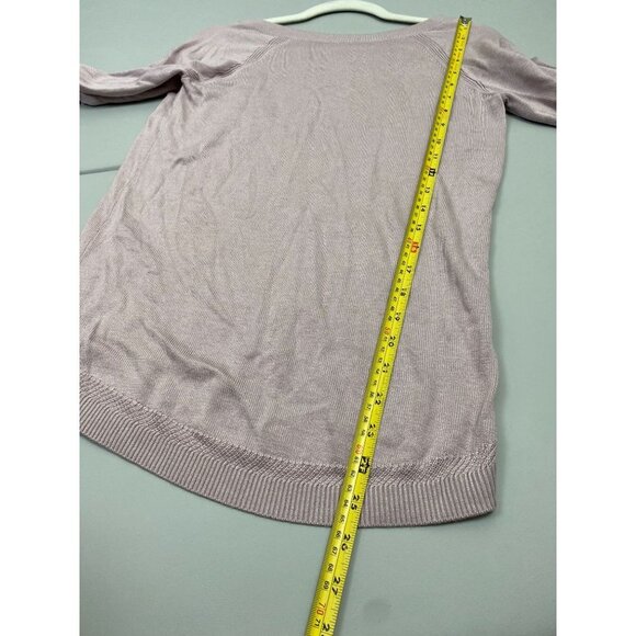 Lululemon Unity Drop Back Sweater Womens size 6  blush Knit Pullover Athleisure - Picture 12 of 13